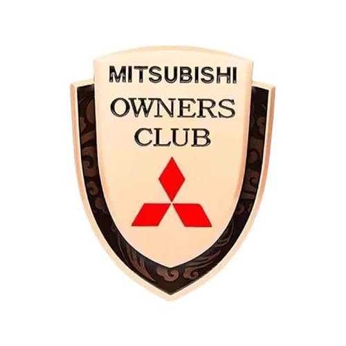 SXDZHK Auto Emblem Aufkleber für Mitsubishi Airtrek, Badge Aufkleber Emblem Badge Auto Sticker Abziehbild Buchstaben Kofferraum Aufkleber Selbstklebend Tuning Zubehör,Golden-Brown von SXDZHK