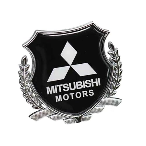 SXDZHK Auto Emblem Aufkleber für Mitsubishi L200 2010-2015, Badge Aufkleber Emblem Badge Auto Sticker Abziehbild Buchstaben Kofferraum Aufkleber Selbstklebend Tuning Zubehör,Silver-5cm*5cm von SXDZHK