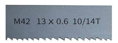 Bandsägeblätter, 1710 mm x 13 mm M42 Bi-Metall-Bandsägeblätter 6, 14Tpi Bandsägeblatt for Schneiden von Hartholz, Metall.(10 14Tpi) von SXRHDSP