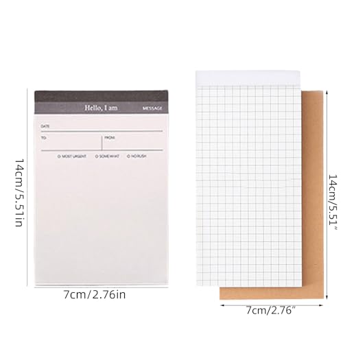 SXRQ 50 Blatt Notizpapier, Schreibblock, Taschennotizen, kleiner Tagesplaner, Planer für Büro, Damen, Herren von SXRQ