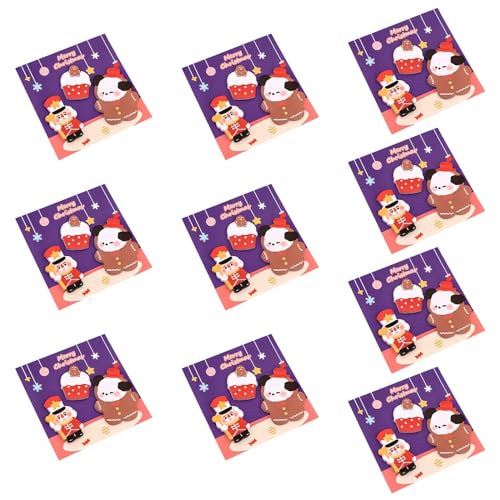 SXRQ Cartoon Weihnachten Haftnotizen Papier 20 Blatt/Block Pocket Notes Pad Erinnerung auf Kalender Kühlschrank Computer von SXRQ