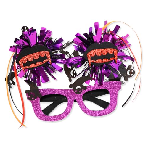 SXRQ Halloween Brille Festliche Brille Lametta Halloween Party Dekorationen Halloween Einzigartige Skelett Foto Requisiten von SXRQ