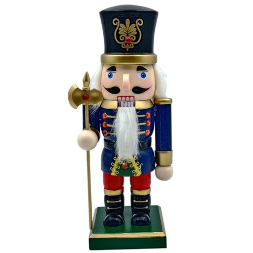 SXRQ Nussknacker-Ornament, traditioneller Nussknacker aus Holz, Soldat, 23 cm, Weihnachtsdekoration von SXRQ