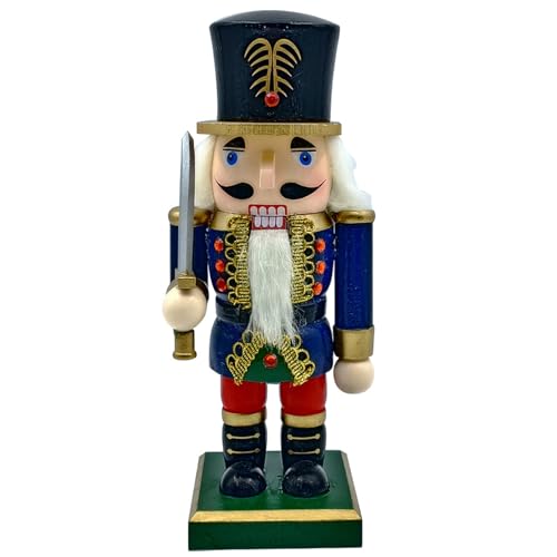 SXRQ Nussknacker-Ornament, traditioneller Nussknacker aus Holz, Soldat, 23 cm, Weihnachtsdekoration von SXRQ