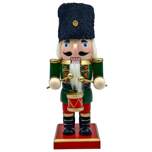 SXRQ Nussknacker-Ornament, traditioneller Nussknacker aus Holz, Soldat, 23 cm, Weihnachtsdekoration von SXRQ