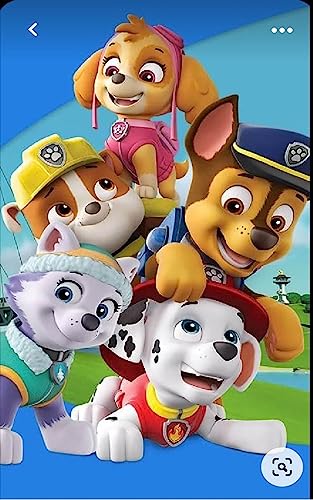 SXSJEIOU DIY 5D PAW Patrol Diamant-Malerei-Set für Erwachsene, Diamantkunst, Vollbohrer, Stickerei, Bastelsets für Heimwanddekoration, 30,5 x 40,6 cm von SXSJEIOU