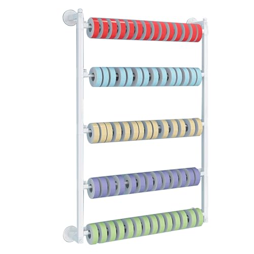 Band- und Krawattenhalter für den Einzelhandel, an der Wand montierter Geschenkpapier-Organizer, Bandständer, Krawattenhalter für das Zuhause, Bekleidungsgeschäft, Einzelhandel, Blumenladen (Farbe: von SXYKXYDL