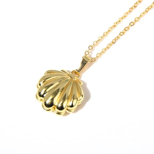 SXYNIO Mermaid Melody Halskette Gold Shell Perlenkette Nanami Luchia Cosplay Zubehör Shell Anhänger Halskette Schmuck von SXYNIO