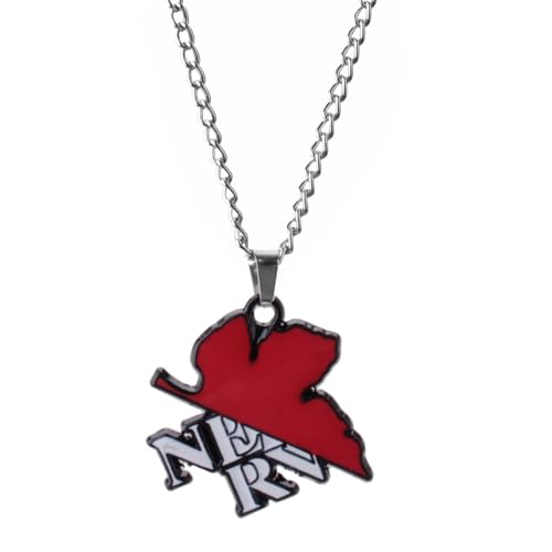 SXYNIO NEON Genesis Halskette Ahornblatt Anhänger Halskette Unisex Eva-Schmuck Kostüm Accessoire von SXYNIO