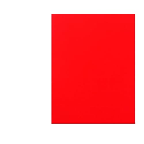 Farbpapier 100 Stück farbiges A4-Kopierpapier in mehreren Größen, doppelseitig, Origami-Geschenkverpackung, Bastel- und Dekorationspapier Buntpapier (Color : Red, Size : A4) von SXZBTWIJ