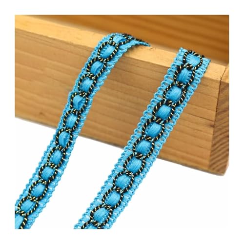 SYBNIKOLF Spitzenband Spitzenstoff Spitzenband, Geschenkband, Spitzenbesatz, Kordelband for Hochzeit, Braut, Kostüm oder Schmuck, Basteln und Nähen(Blue) von SYBNIKOLF