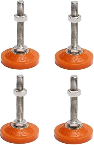 Schwere Nivellierfüße, 4 STÜCKE Nivellierfüße mit M12-Gewinde, verstellbare Möbelbein-Nivellierfüße, Schutzbodenbelag auf PVC-Basis, Nivellierfuß mit vernickelter Schraube aus Kohlenstoffstahl Schwere Nivellierfüße, 4 STÜCKE Nivellierfüße mit M12-Gewinde, verstellbare Möbelbein-Nivellierfüße, Schutzbodenbelag auf PVC-Basis, Nivellierfuß mit vernickelter Schraube aus Kohlenstoffstahl von SYBNIKOLF