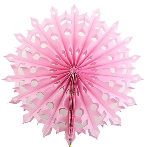 15 Stück Papier Fächer Dekoration Hängend Papiergirlanden Blumen Papierfächer Dekorpapier Rosetten Dekoration für Hochzeit Geburtstag Party Tischdeko Classroom Baby Shower Backdrop-15cm,Rosa von SYSUII