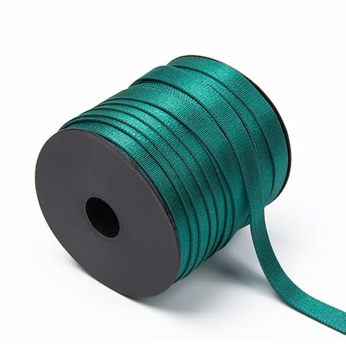 Gummiband Gummibänder 20m 10mm Breite - Stretch Gummiband zum Nähen von Kleidung Handwerk Projekt Gummilitze Elastische Bänder für Kleid Rock Bund Perücke Bänder Unterwäsche BH-Träger -dunkelgrün von SYSUII