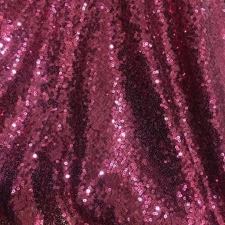 SYSUII 135cm * 1m Paillettenstoff Sparkly Stoff glitzernder Stoff Dekostoff Kostümstoff zum Nähen Stoff Tüll Pailletten-Stoff für Hochzeit Kleid Dekoration DIY Tisch Tutu Rock Party Deko - Weinrot von SYSUII