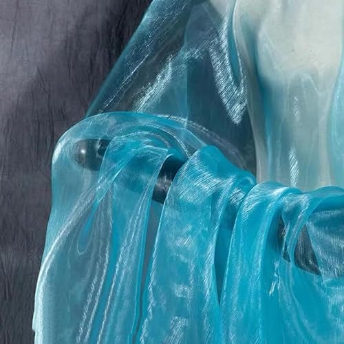 SYSUII 150cm*3m Organzastoff Glitzer Dekostoff zum Nähen Sparkly glitzernder Stoff Kostümstoff zum Nähen für Hochzeit Kleid Dekoration DIY Tisch Tutu Rock Party Deko Geschenk Bogen- Blau #2 SYSUII 150cm*3m Organzastoff Glitzer Dekostoff zum Nähen Sparkly glitzernder Stoff Kostümstoff zum Nähen für Hochzeit Kleid Dekoration DIY Tisch Tutu Rock Party Deko Geschenk Bogen- Blau #2 von SYSUII