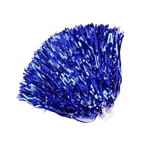 SYSUII 6 Stück 50g Cheer Leader Poms Pom - Cheerleader Poms Hand Blumen Cheerleading Poms Sport Party Tanzwedel Cheerleader Pompons für Sporttreffen Stadion Party Bühnenleistung -Blau von SYSUII