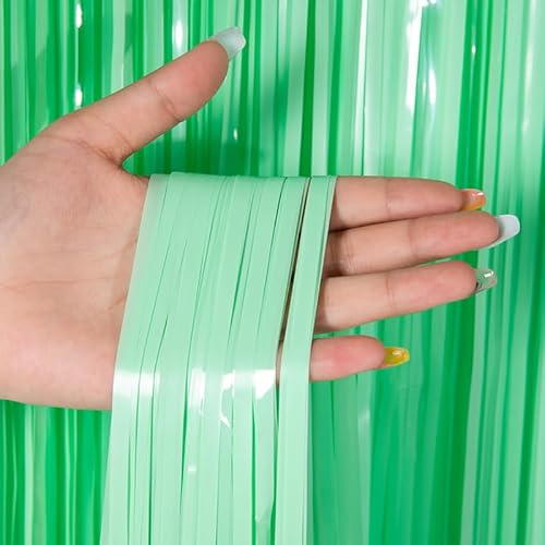 SYSUII 6 Stück Grün Metallische Lametta Vorhänge Hintergrund,1m x 1m Party Vorhange Geburtstag Foto Hintergrund Folien Fransen Luftschlangen Deko Foto Requisiten Vorhängen Dekoration für Weihnachten SYSUII 6 Stück Grün Metallische Lametta Vorhänge Hintergrund,1m x 1m Party Vorhange Geburtstag Foto Hintergrund Folien Fransen Luftschlangen Deko Foto Requisiten Vorhängen Dekoration für Weihnachten von SYSUII