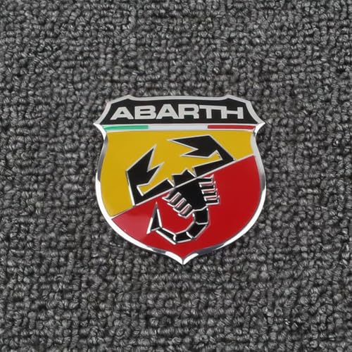 SYXWJL Auto Emblem für Abarth 595 2012-2016, Logo Badge Aufkleber Sticker mit Emblem für Außendekoration 3D Metall Buchstaben Aufkleber mit Logo Auto Styling Zubehör,A von SYXWJL