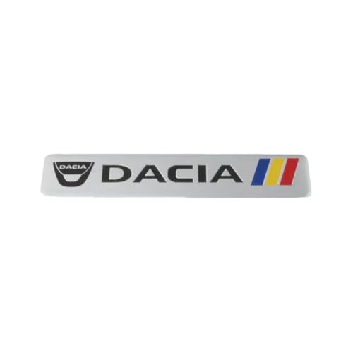 SYXWJL Auto Emblem für Dacia Dokker 2017-2021, Logo Badge Aufkleber Sticker mit Emblem für Außendekoration 3D Metall Buchstaben Aufkleber mit Logo Auto Styling Zubehör,12cm*2.6cm von SYXWJL