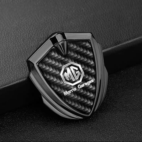 SYXWJL Auto Emblem für MG GT 2014-2019, Logo Badge Aufkleber Sticker mit Emblem für Außendekoration 3D Metall Buchstaben Aufkleber mit Logo Auto Styling Zubehör,Gunmetal Black von SYXWJL