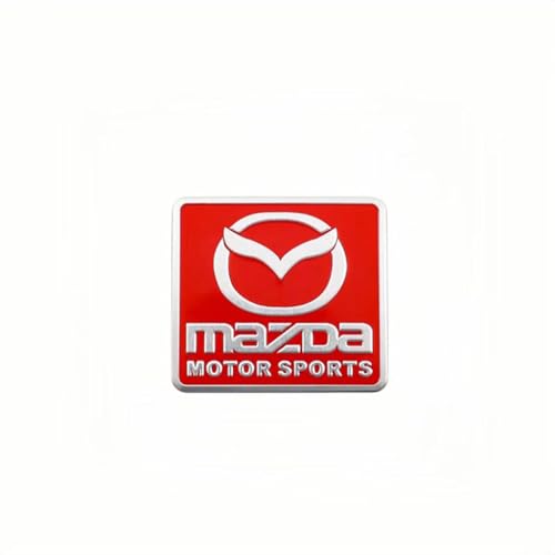 SYXWJL Auto Emblem für Mazda 3 2014-2018, Logo Badge Aufkleber Sticker mit Emblem für Außendekoration 3D Metall Buchstaben Aufkleber mit Logo Auto Styling Zubehör,D von SYXWJL