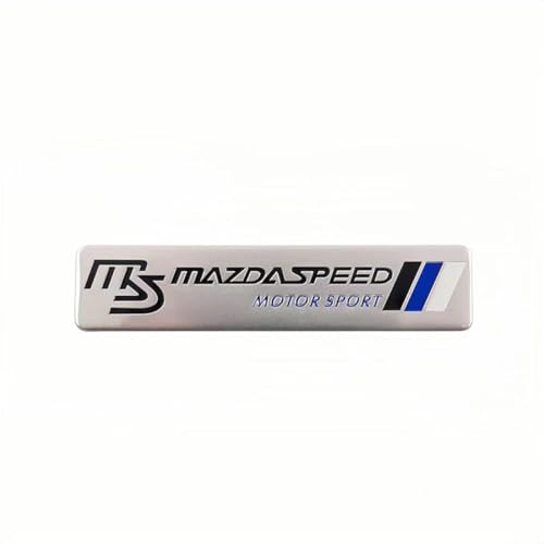 SYXWJL Auto Emblem für Mazda 5 2005-2010, Logo Badge Aufkleber Sticker mit Emblem für Außendekoration 3D Metall Buchstaben Aufkleber mit Logo Auto Styling Zubehör,B von SYXWJL