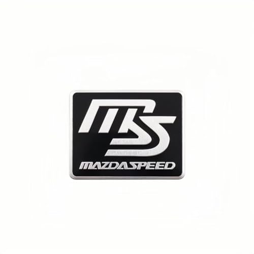 SYXWJL Auto Emblem für Mazda 5 2005-2010, Logo Badge Aufkleber Sticker mit Emblem für Außendekoration 3D Metall Buchstaben Aufkleber mit Logo Auto Styling Zubehör,E von SYXWJL