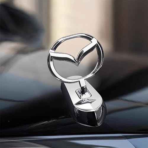 SYXWJL Auto Emblem für Mazda 6 2018-2023, Frontgrill Front Motorhaube Kofferraum Logo Badge Aufkleber Sticker 3D Metall Buchstaben Aufkleber mit Logo Auto Styling Zubehör,A von SYXWJL