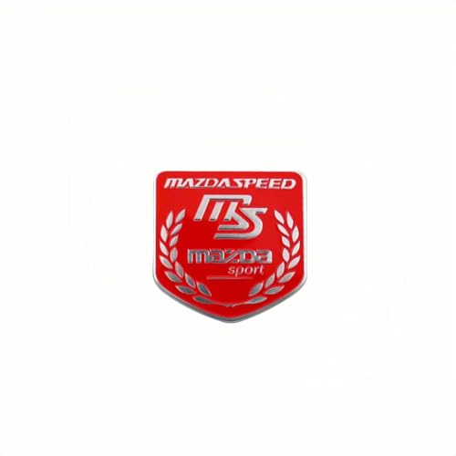 SYXWJL Auto Emblem für Mazda MX-5 2015-2023, Logo Badge Aufkleber Sticker mit Emblem für Außendekoration 3D Metall Buchstaben Aufkleber mit Logo Auto Styling Zubehör,H von SYXWJL