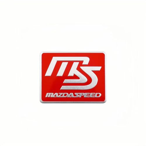 SYXWJL Auto Emblem für Mazda Roadster 2005-2015, Logo Badge Aufkleber Sticker mit Emblem für Außendekoration 3D Metall Buchstaben Aufkleber mit Logo Auto Styling Zubehör,F von SYXWJL