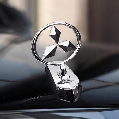 SYXWJL Auto Emblem für Mitsubishi Space Star 2019-2023, Frontgrill Front Motorhaube Kofferraum Logo Badge Aufkleber Sticker 3D Metall Buchstaben Aufkleber mit Logo Auto Styling Zubehör,A von SYXWJL