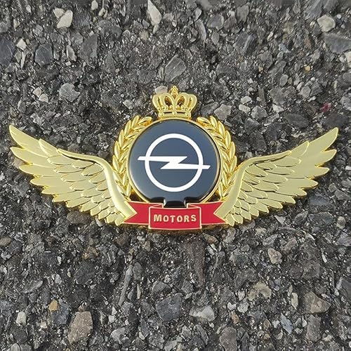 SYXWJL Auto Emblem für Opel Agila 2008-2014, Logo Badge Aufkleber Sticker mit Emblem für Außendekoration 3D Metall Buchstaben Aufkleber mit Logo Auto Styling Zubehör,A von SYXWJL