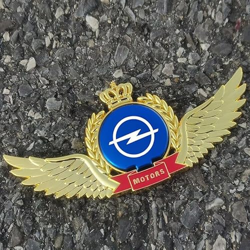 SYXWJL Auto Emblem für Opel Corsa 2014-2019, Logo Badge Aufkleber Sticker mit Emblem für Außendekoration 3D Metall Buchstaben Aufkleber mit Logo Auto Styling Zubehör,B von SYXWJL