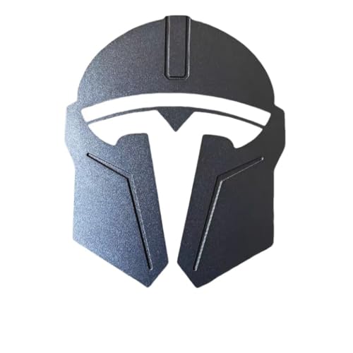 SYXWJL Auto Emblem für Tesla Model 3 2017-2023, Frontgrill Front Motorhaube Kofferraum Logo Badge Aufkleber Sticker 3D Metall Buchstaben Aufkleber mit Logo Auto Styling Zubehör,Grey von SYXWJL