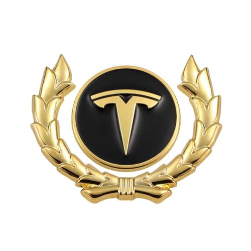 SYXWJL Auto Emblem für Tesla Model S 2016-2023, Logo Badge Aufkleber Sticker mit Emblem für Außendekoration 3D Metall Buchstaben Aufkleber mit Logo Auto Styling Zubehör,S von SYXWJL