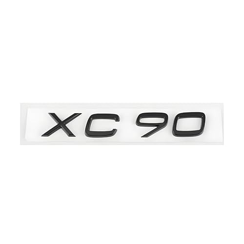 SYXWJL Auto Emblem für Volvo S60 2018-2023, Logo Badge Aufkleber Sticker mit Emblem für Außendekoration 3D ABS Buchstaben Aufkleber mit Logo Auto Styling Zubehör,XC90-Black von SYXWJL