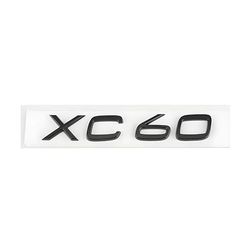 SYXWJL Auto Emblem für Volvo XC90 2015-2023, Logo Badge Aufkleber Sticker mit Emblem für Außendekoration 3D ABS Buchstaben Aufkleber mit Logo Auto Styling Zubehör,XC60-Black von SYXWJL