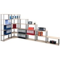 SZ Metall Bücherregal buche, ahorn 68,5 x 30,0 x 39,0 cm von SZ Metall