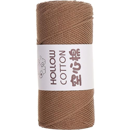 1 Pack 164 x 2mm Macrame Cord Baumwolle Schlauchgarn makramee garn baumwollgarn zum häkeln Yard für DIY Art Strickwaren Korbflechtzubehör Häkelprojekte 150g von SZJIAHTM