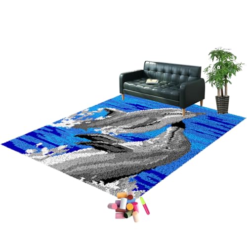 SZKBEUO Knüpfteppich Kreuzstich Stickerei DIY Set, Knüpfhaken Set, Knüpfhaken Bastelset für Erwachsene, Selber Machen Set Latch Hook Kit für Erwachsene zum Selber Knüpfen 38x52CM SZKBEUO Knüpfteppich Kreuzstich Stickerei DIY Set, Knüpfhaken Set, Knüpfhaken Bastelset für Erwachsene, Selber Machen Set Latch Hook Kit für Erwachsene zum Selber Knüpfen 38x52CM von SZKBEUO