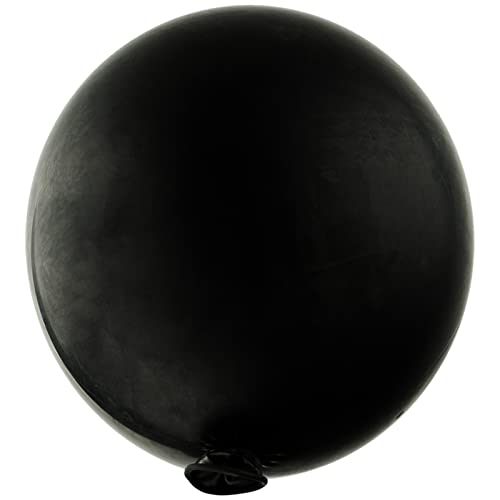 90cm Groß Ballon Schwarz Grosse Luftballons Latex Riesige Ballon 36 Zoll Riese Luftballon Rund Helium Luftballon für Partydekorationen Hochzeit Weihnachts Geburtstag Festival(5 Stück) von SZXMDKH