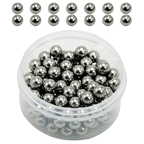 Mixing Balls | Mischkugeln | Edelstahl Shaker Acrylfarbe | Zubehör für Tabletop Miniaturmodellierung,Farbrührkugeln für Modell-Acrylfarben-Set, 120-teiliges Edelstahl-Farbmischkugeln, 5,5 mm/0,22 Zoll von SZXMDKH