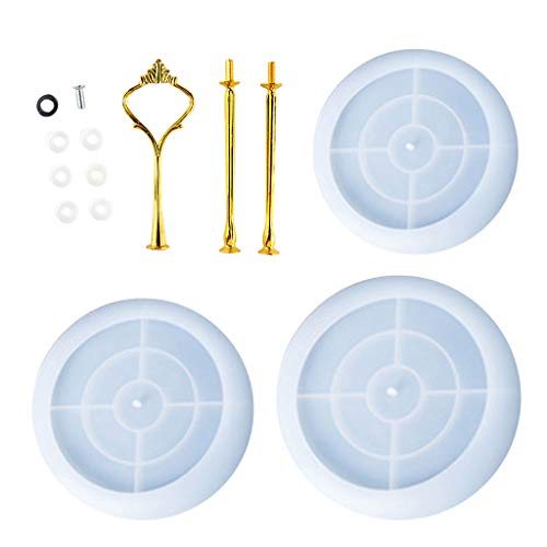 SZYDD 1 Set Kristall-Epoxidharz-Form, dreilagig, 3D-Obstschale, Gieß-Silikonform von SZYDD