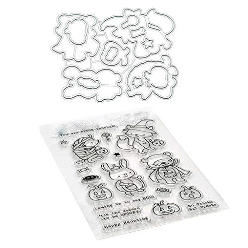 SZYDD Halloween Stanzschablone Scrapbooking Stempel Cartoon Stanzformen für Kartenherstellung Scrapbooking Handwerk von SZYDD