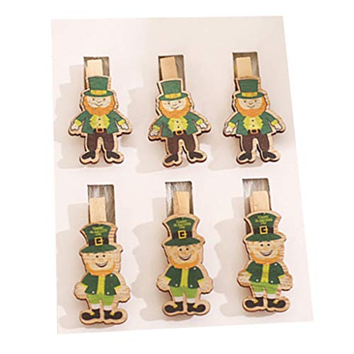 SZYDD Kreatives irisches Kleeblatt-Clip-Set, St. Patrick's Day, Kleeblatt-Clip, Handwerk, Notizen, Memo, Foto, Büroklammer von SZYDD