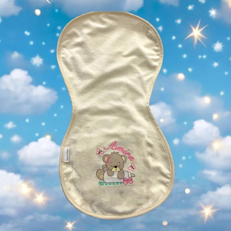 Spucktuch Personalisiert Und Bestickt | Personalisiertes Mutterschaftsgeschenk Baby-Geschenk Babygeschenk Mit Namen Gesticktes Geburtsgeschenk von SaZuDesignsNL