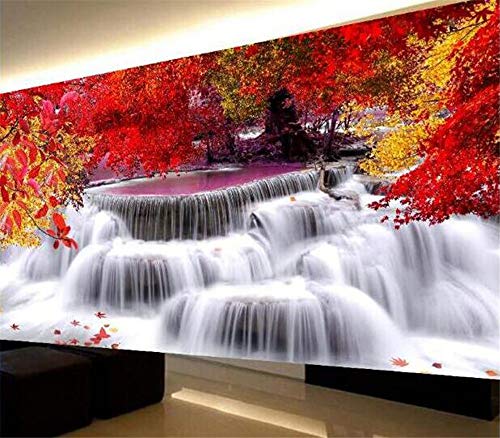 Diamond Painting Bilder Groß Cross Stitch Set Embroidery Full Drill DIY Handmade Resin Rhinestone Mosaic Gift for Home Decoration with Pasting Tools Kit - fließendes Wasser Landscape (150 * 60cm) von Sabine