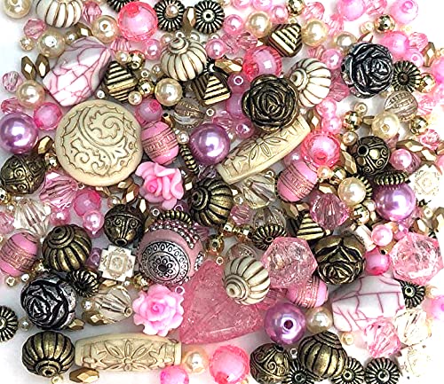 80g gemischte Packung rosa rose Garten Acryl Schmuck machen Perlen von Sabrikas Let Your Creative Spirit Run Free