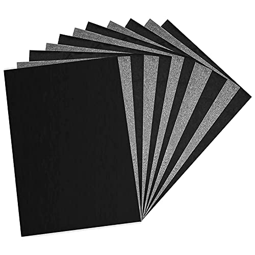 Sadkyer 100 Blatt Papier, schwarz, zum Zeichnen von Motiven auf Holz, Papier, Leinwand und Bastelprojekte von Sadkyer